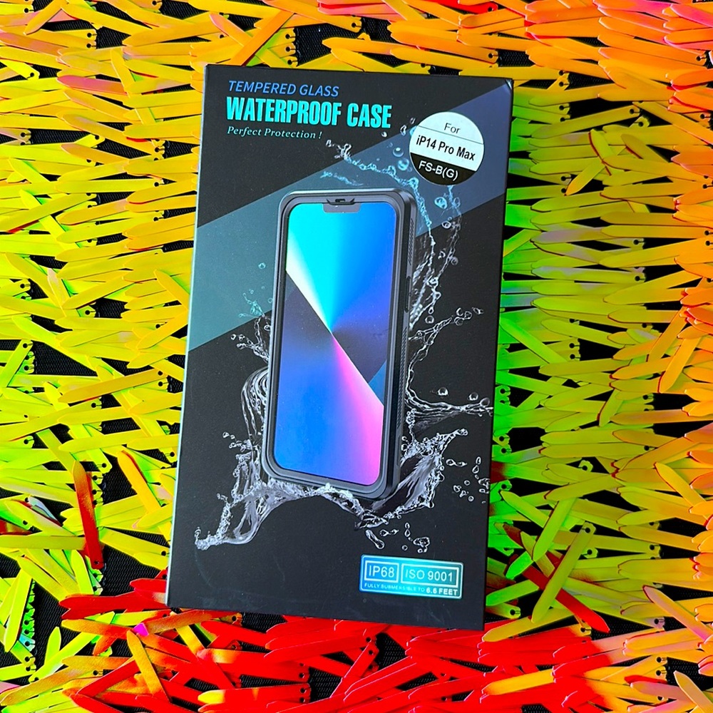 Tempered glass waterproof case